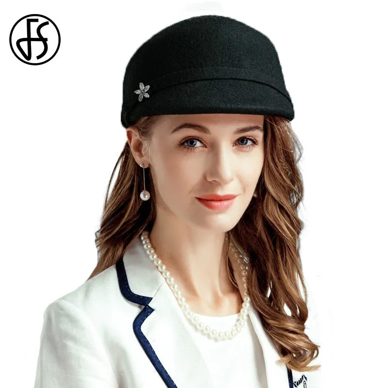 FS Wide Brim Winter 100 Australian Wool Fedora Equestrian Hat For