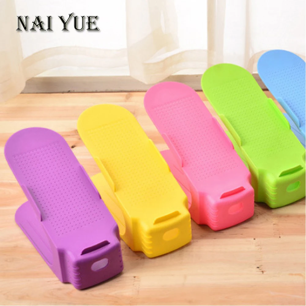 

Shop Display Shoe Racks Double Cleaning Housekeeping Space-Saving Plastic Rack Storage Shelf Store Shoe Stand Shoemaker zapatero
