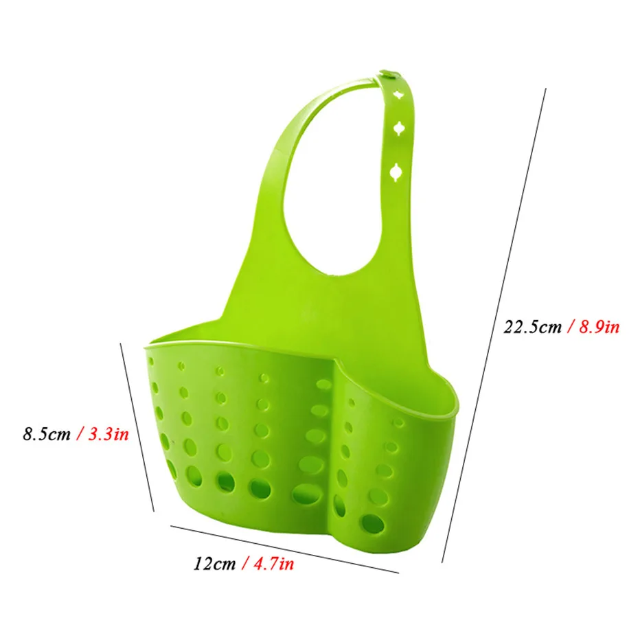 Kitchen Sponge Drain Holder Sink Sponge Storage Basket Kitchen Tools Rack Bathroom Organizer Soap Shelf Hanging Basket6