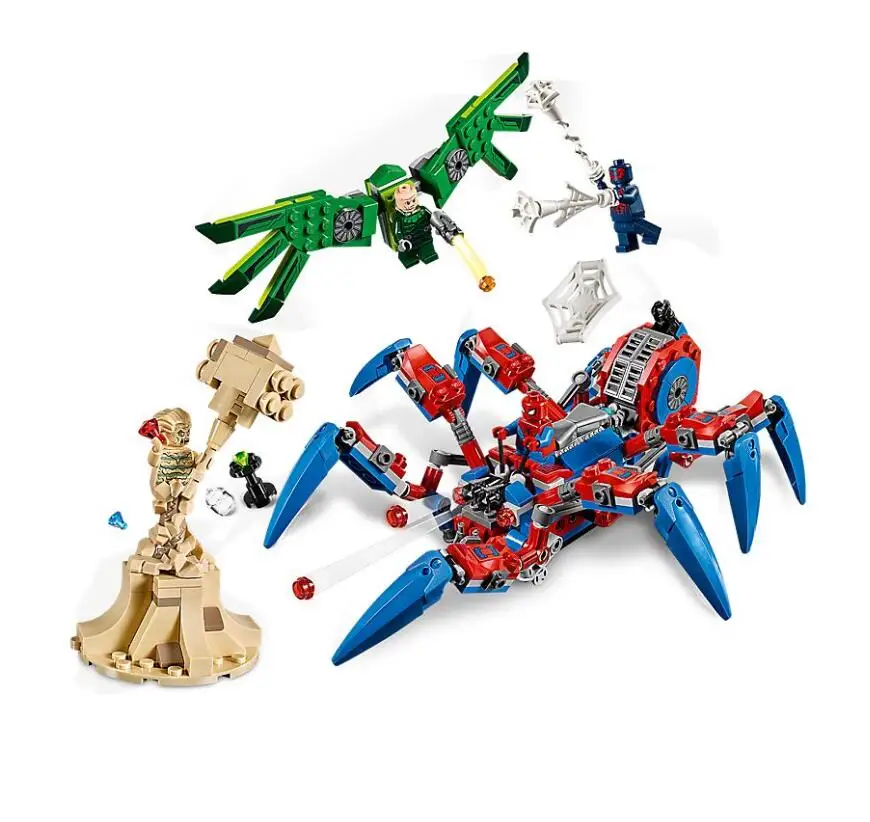 

Bela 11187 Spider-man Spider Crawler Building Blocks Toys Bricks Gift For Compatible With Legoings Super Hero 76114