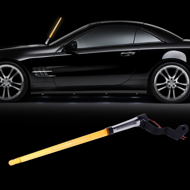 DWCX New Universal Car External Light Antenna Flag Pole LED Light