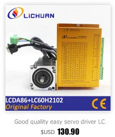 Горячие Lichuan замкнутого цикла шаговый двигатель LCDA86H+ LC86H2160 hybird серво замкнутой цепи 2 фазы шаговый двигатель 6A nema34 86 мм 12Nm