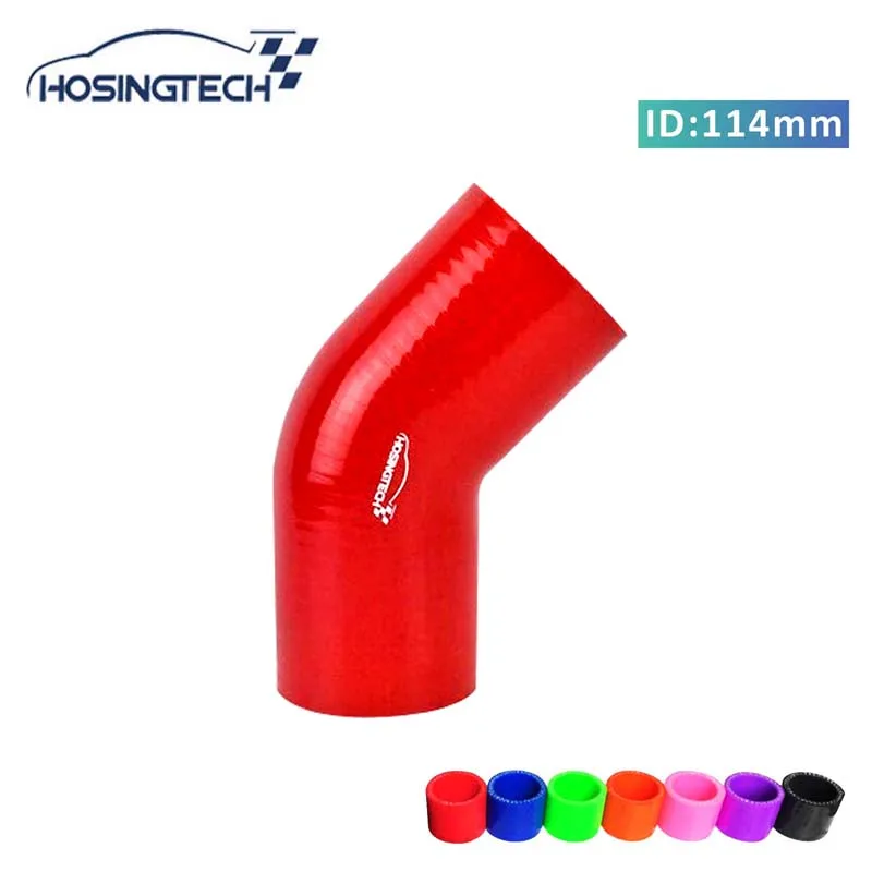 Hosingtech-Garanzia Di Qualità 114Mm 4.5 "Red Flessibile 45 Gradi Silicone Gomito Tubo Turbo Fpr Automotive