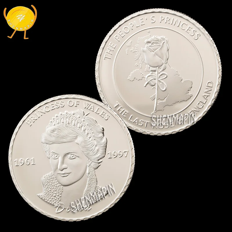 Принцесса Уэльса Диана памятная монета последняя Роза английских монет коллекционные вещи народная принцесса
