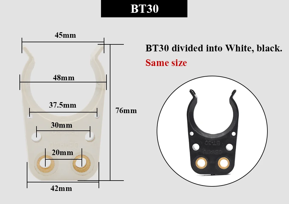 Автоматическая смена инструмента шпинделя Ножи держатель Ножи коготь BT15 BT20 BT30 BT40 BT50