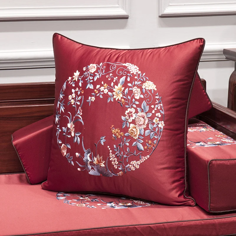 Китайский палисандр диванная подушка вышитая в китайском стиле Наволочка домашняя декоративная диванная подушка
