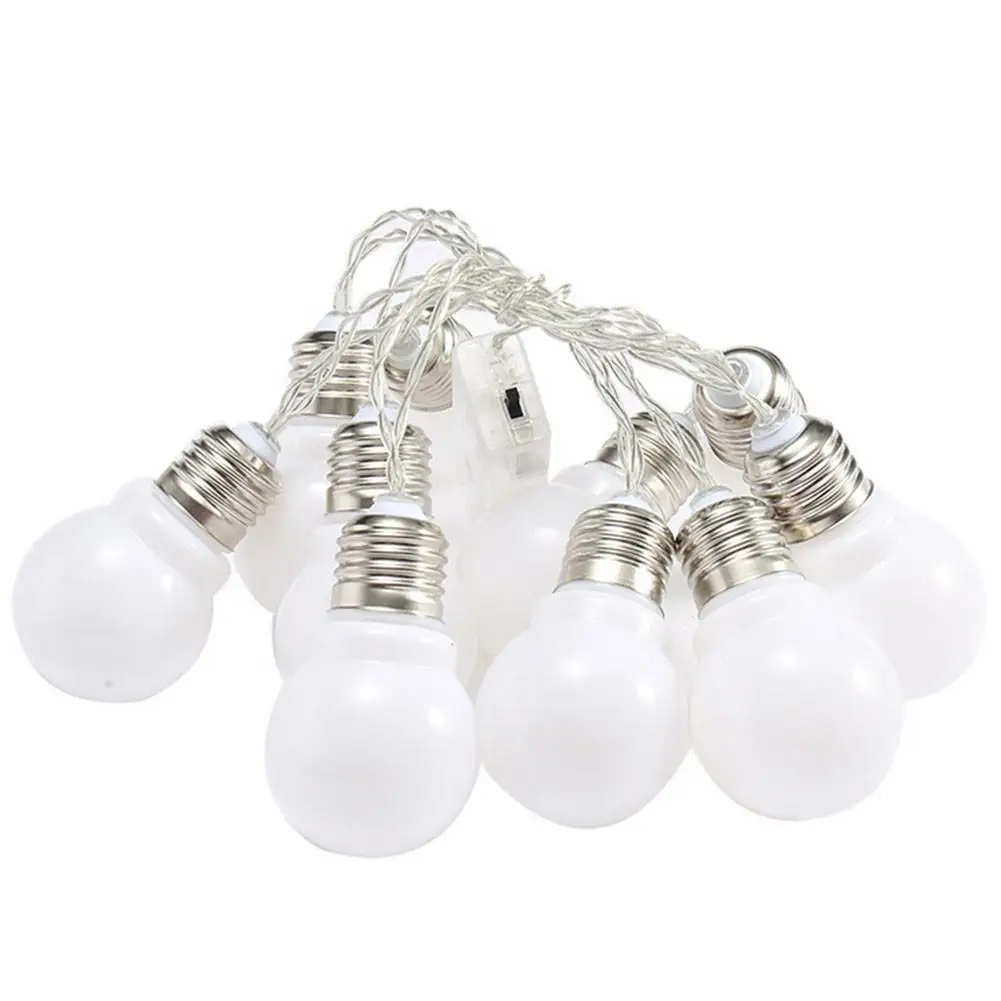

10/20 LED Light String Waterproof String Lights Chain Lamps Warm White/White/Colorful Light Bulb String Party Lights Outdoor