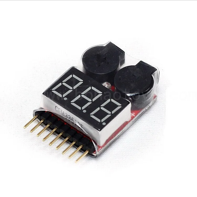 

1pcs Hot Sell 1-8S LED Low Voltage Buzzer Alarm Lipo Voltage Indicator Checker Tester Wholesale Dropship