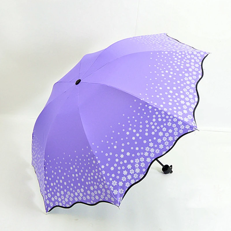 2018 New Arrival Lovely Snowflake Print Umbrella Cute Princess Girl UV