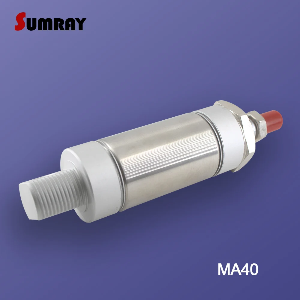 

SUMRAY Pneumatic Cylinder MA Type 40mm Bore 25/50/75/100/125/150/175/200/250/300mm Stroke Double Action Pneumatic Air Cylinder