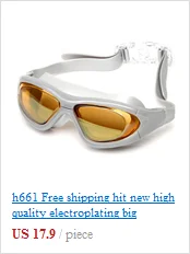 H661 Хит новые высококачественные гальванические большие очки для плавания оправа противотуманные УФ очки для плавания