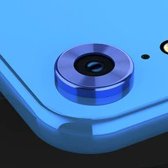 SIANCS Роскошный Металлический объектив для iphone XR защитное кольцо камера защита круг объектив пленка протектор чехол кольцо бампер - Цвет: Синий