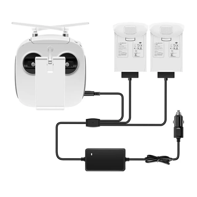 $35.6  3 in1 Car 17.4V Charger Output for DJI Phantom 4 /4 PRO V 2.0/4A Advanced Drone Battery Transmitter