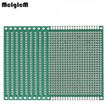 MCIGICM 10 шт. двухсторонний Прототип PCB diy универсальная печатная плата 5x7 см