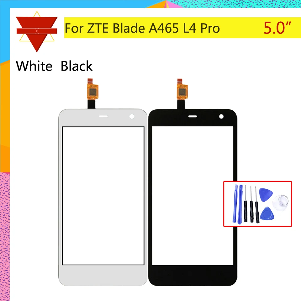 

Touch Screen Digitizer For ZTE Blade A465 L4 Pro Touch Panel Touchscreen Lens Front Glass Sensor NO LCD A 465 Replacement