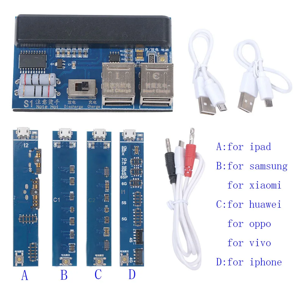 

Battery Charging Activation Board Plate with Power Cable for iPhone for Samsung and Most Other Phones