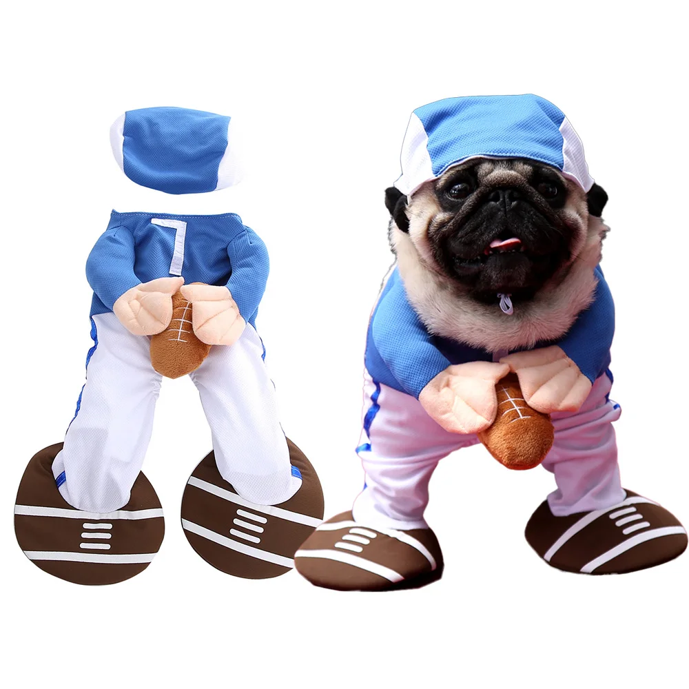New Arrival Funny Pet Costume Baseball Player Cosplay Jumpsuit Clothes