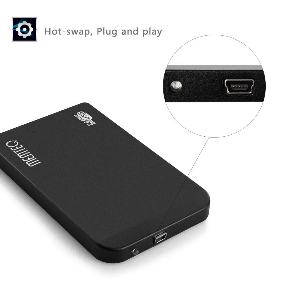 MEMTEQ корпус для жесткого диска Тонкий USB 2 0 5 &quotжесткий диск IDE Корпус коробка