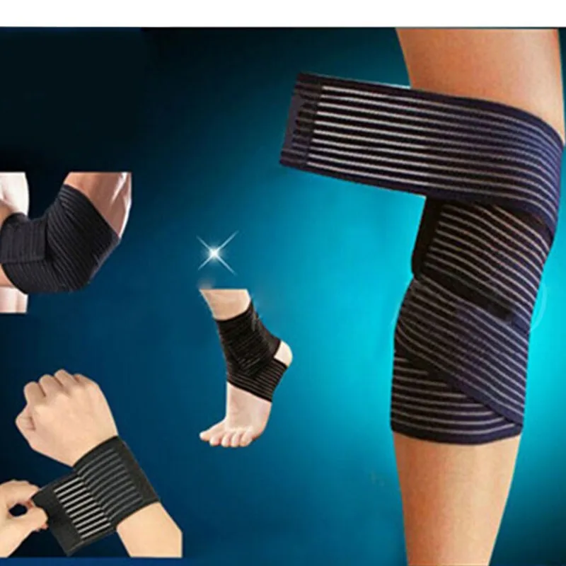 40-300cm Knee Elbow Wrist Ankle Bandage Cuff Support Wrap Sport Compression Strap Belt Fitness Gym Brace Tape Elastic Band