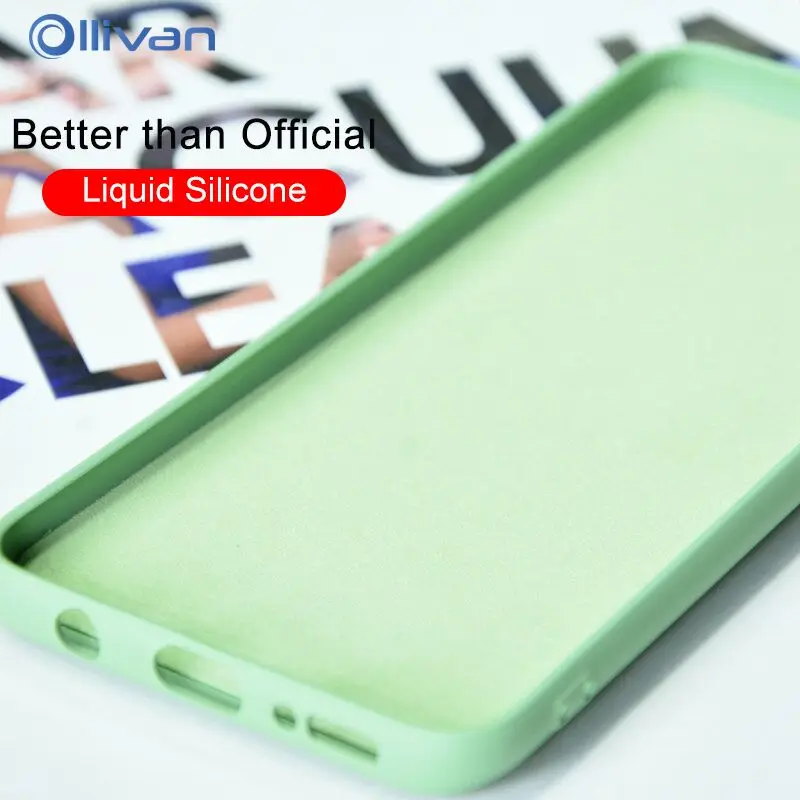 

Original Liquid Silicone Soft Case For Samsung Galaxy A7 2018 S10 S9 S8 Plus A50 A30 A20 A70 M20 M30 Note 8 9 ShockProof Cover