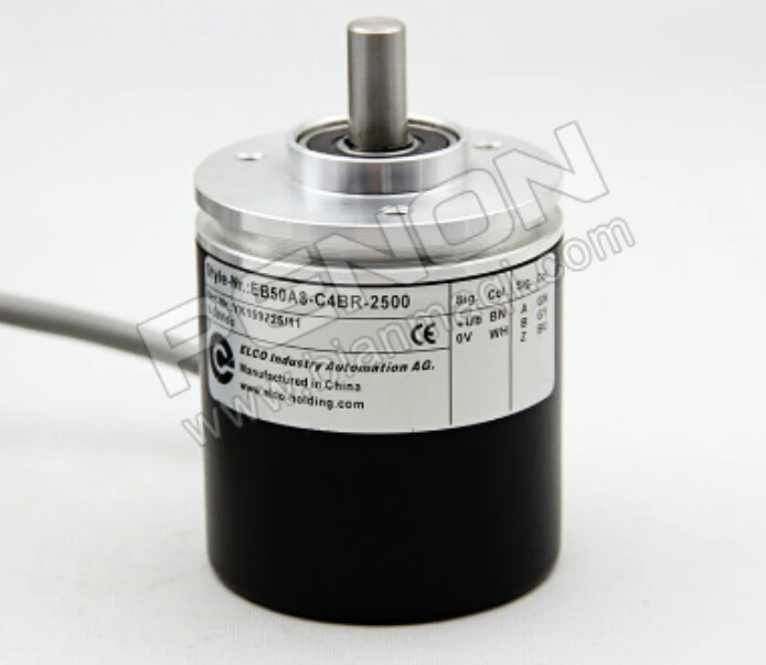 Elco EB50A8-C4BR-2500 rotary encoder 2500 lines diameter 8mm outer diameter of 50mm new eb38s6 2500 6lg2 times to 2500 lines rotary encoder solid shaft 6mm