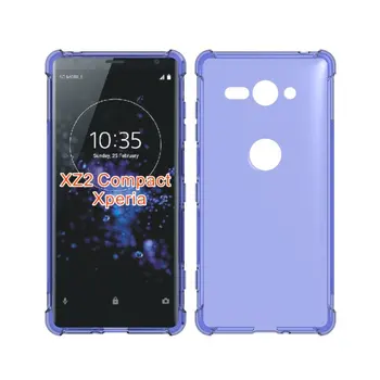 

100pcs/lot Alpha A Texture TPU Skin Soft Cover Case For Sony Xperia XZ2 Compact
