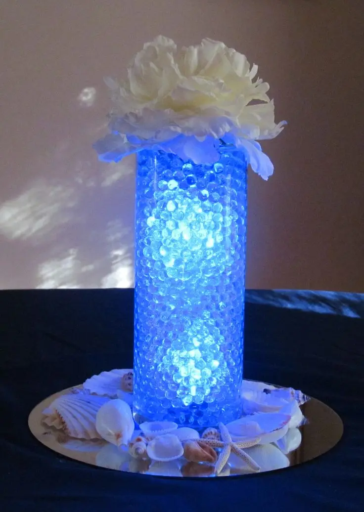 2500 Water Aqua Beads Crystal Bio Gel Ball Beads Wedding Vase Filler Centerpiece 