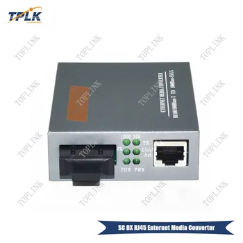 

High quality 1pair SC DX RJ45 Ethernet Media Converter HTB-GM-03 1000Mbps Multi-Mode Duplex 2KM External Power Supply