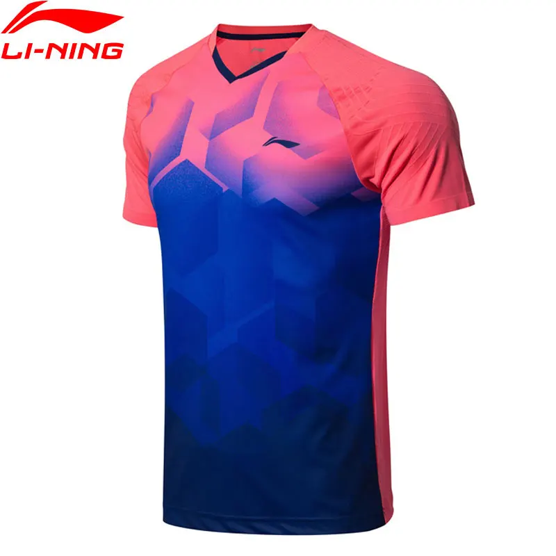 

(Clearance Sale)Li-Ning Men Badminton T-Shirts AT DRY Breathable Competition Top LiNing Sports Tees T-Shirt AAYN269 MTS2836