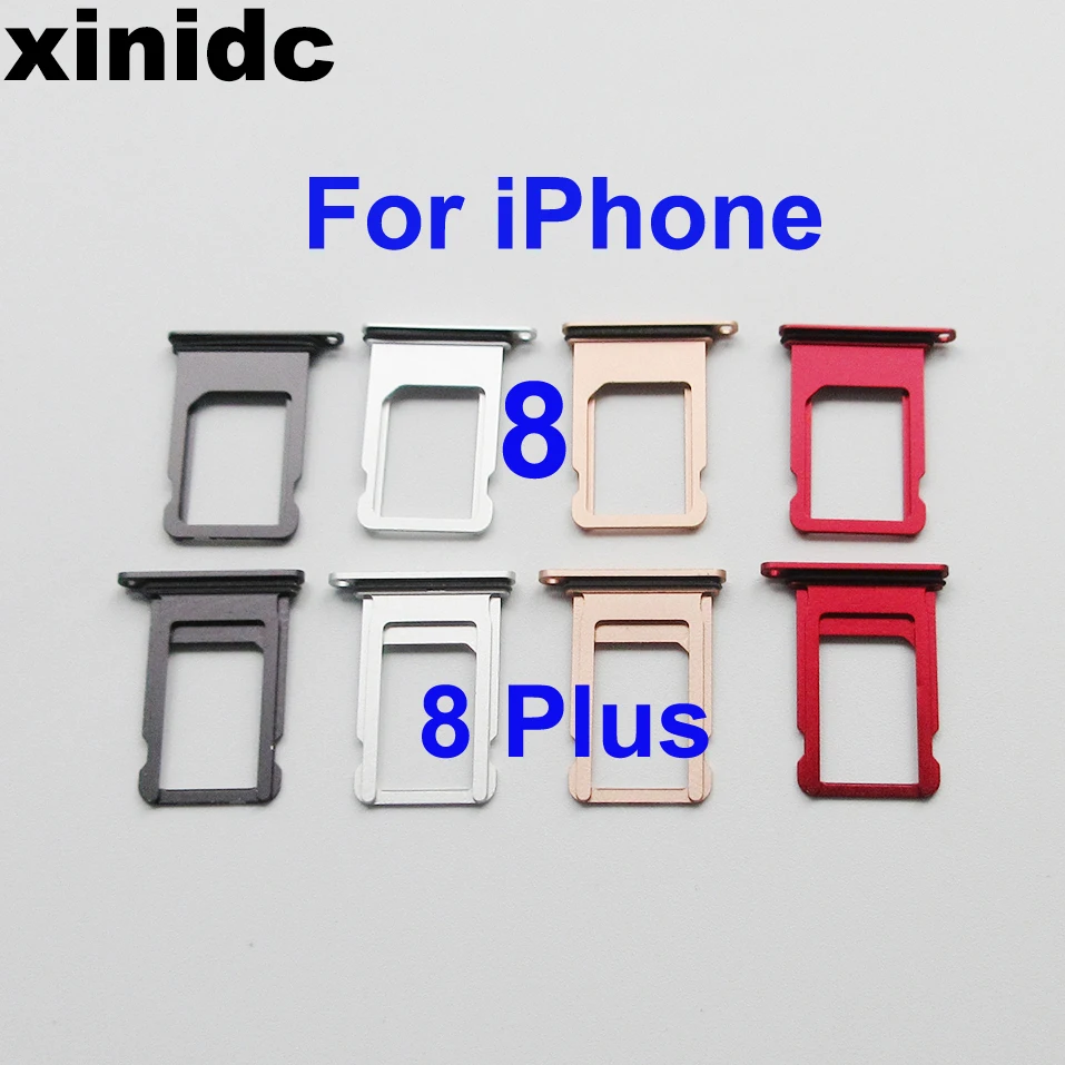 Xinidc 50 pcs SIM Card Tray Holder For iPhone 8 8Plus Sim Tray Holder