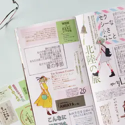 10 см Широкий японский еженедельно серии васи ленты DIY альбом дневник записки декоративные Стикеры клейкой ленты