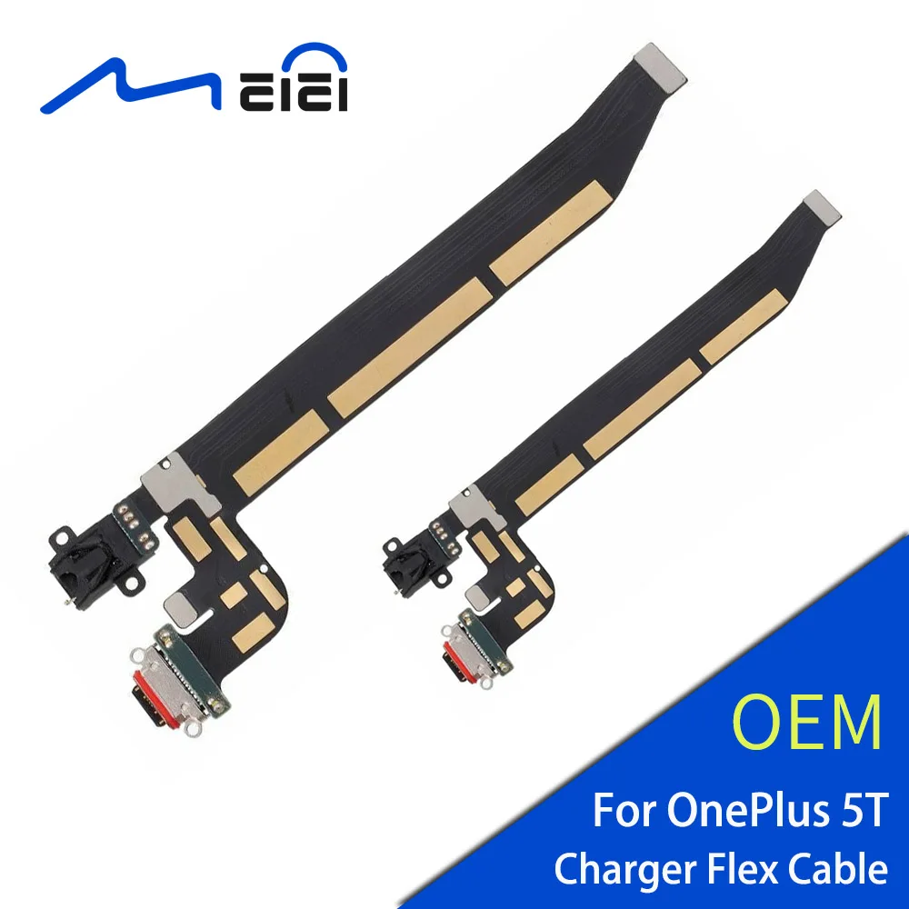 

OEM For OnePlus 5T A5010 Charging Charger Port USB Dock Connector Earhone Jack Flex Cable Replacement Parts