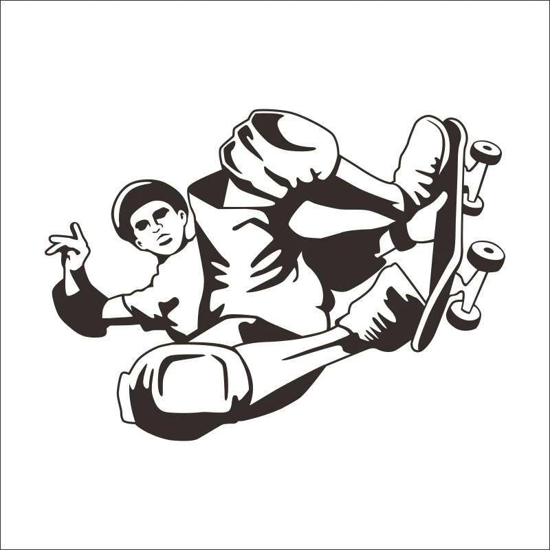 DCTAL slide plate decal Patinaje patin etiqueta Longboard deportes Kids Room vinilo Pegatina decoracion Mural Wall Decal Sticker