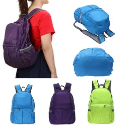 1 шт. Для женщин складной рюкзак школьный Для мужчин Сверхлегкий Открытый Дорожная сумка ткань Оксфорд спортивные Рюкзаки школьная сумка