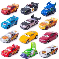 34 стиль disney Pixar Cars 2 3 король ЧИК ХИКС Джексон Coches Крус Рамирез высокое качество 1:55 литья под давлением автомобиля игрушки Модель мальчик