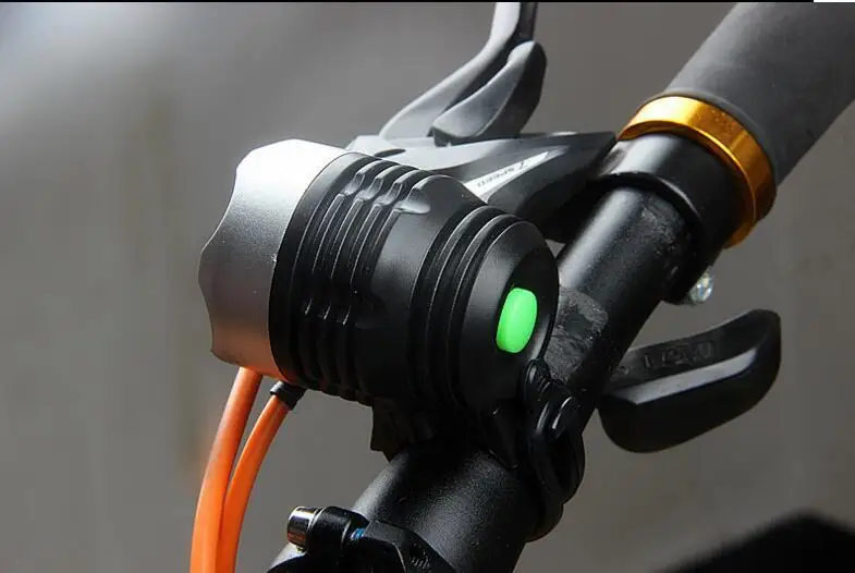 Водонепроницаемый велосипедный фонарь MTB горный велосипед передний светильник велосипедный головной светильник Ночная езда на велосипеде налобный фонарь Кемпинг Туризм Лампа и уплотнительное кольцо