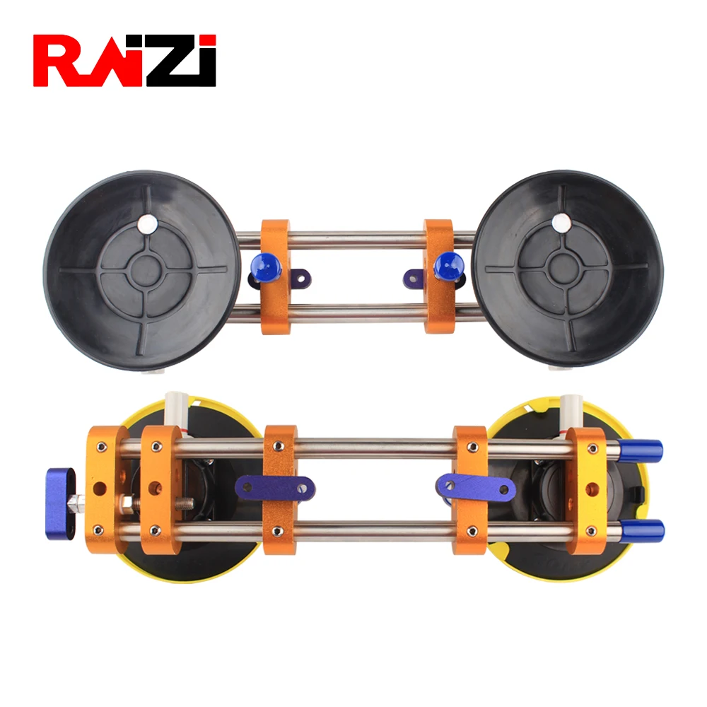 Raizi 2 Pcs Stone Seam Setter for Joining Leveling Granite Countertop Seamless Installation Tools With 6 inch vacuum suction cup