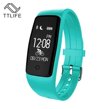 TTLIFE Новый Bluetooth Smart Браслет S1 монитор сердечного ритма SmartBand фитнес-трекер Шагомер Facebook браслет для IOS Android