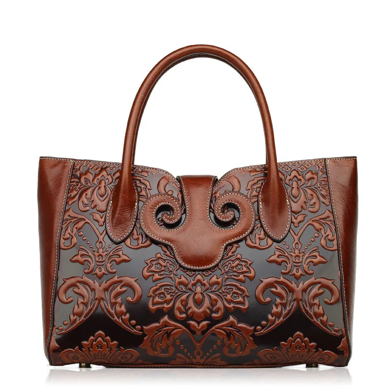 2016 New women genuine leather bag fashion chinese style quality luxury