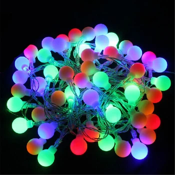 

Christmas 5M 50LEDs Battery Powered Led Ball string Fairy Lights Lamps for Patio Garden Camping Christmas Holiday Party Wedding