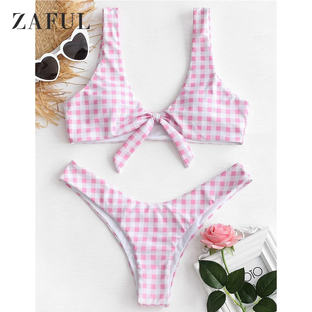 Pink checkered swimsuit Clearance