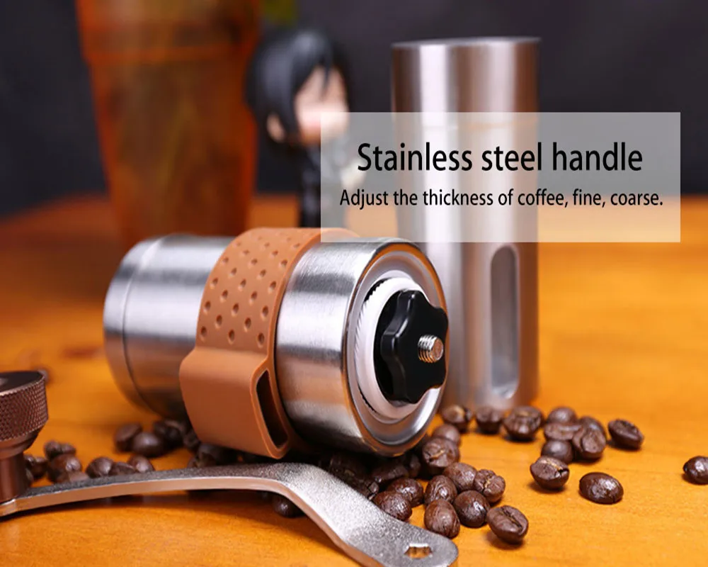 ALOCS Coffee Cup Outdoor Home Travel Handmade Coffee Mill Grinder Cup for Outdoor Fishing Hiking Cooking Camping Picnic BBQ etc