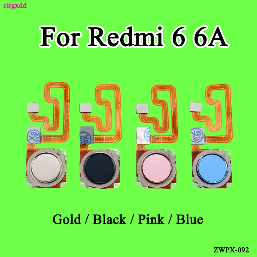 

cltgxdd for Xiaomi Redmi 6A fingerprint scanner Home Button Flex Cable Touch Connecter ID Sensor Return Flex Cable