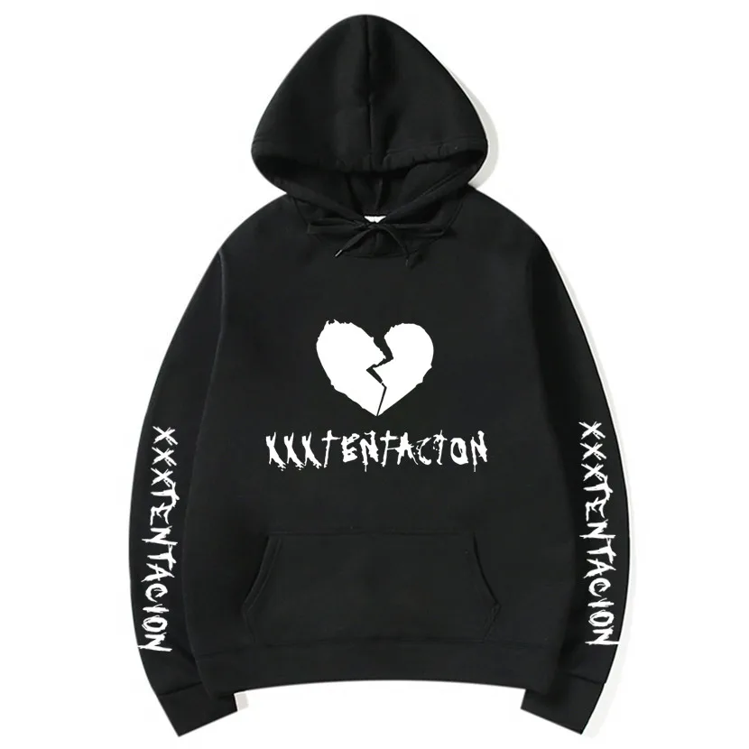 XXXTentacion هوديس البلوز األعلى الرجال النساء بلوزة كاجوال الشارع الشهير Sudadera هومبر الهيب هوب هوديس مضحك طباعة هوديس