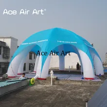 Горячая 8 ног 12 м Диаметр надувной паук структура купольная палатка, паук рекламная палатка или автомобильный чехол акция