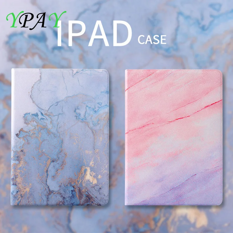 Чехол для iPad Air 1 2 умный тонкий чехол из искусственной кожи с мраморным рисунком