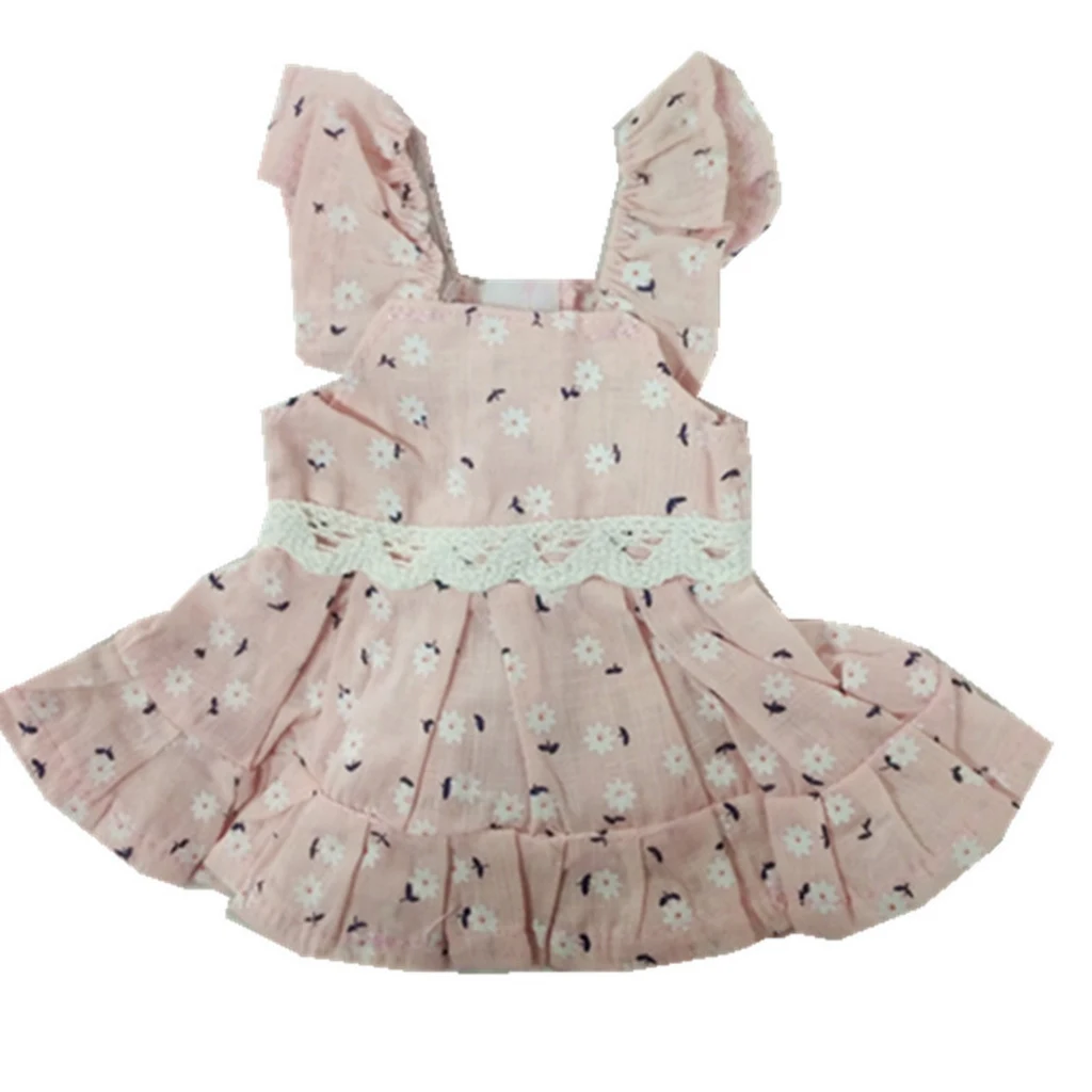 Reborn Baby Kleidung Outfits Baby Doll Kleid Stirnband für 11 Zoll Newborn Baby