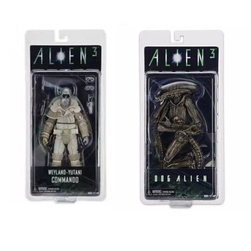 NECA Aliens 3 Dog Alien Weyland-Yutani Commando Xenomorph Warrior PVC Action Figure Collectible Model Toy Doll 7 18cm KT3596 neca aliens 1 4 scale xenomorph warrior super big pvc action figure collectible model toy 18 retail box ems free shipping wu600