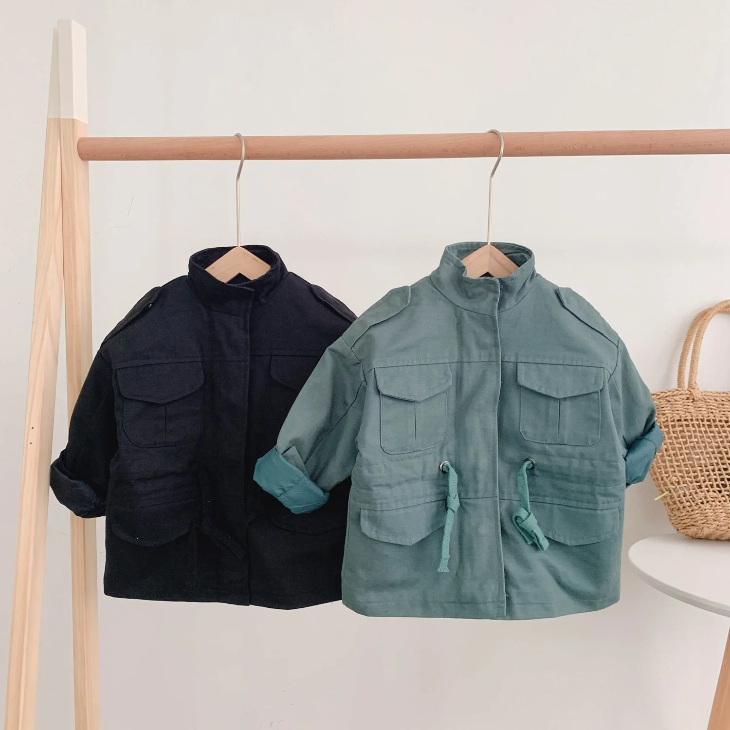 

Baby Boys and Girls Windbreaker Fashion New Children's Clothing Kids Long Sleeve Trench Coat Baby Outwear Jackets Boys Clothes