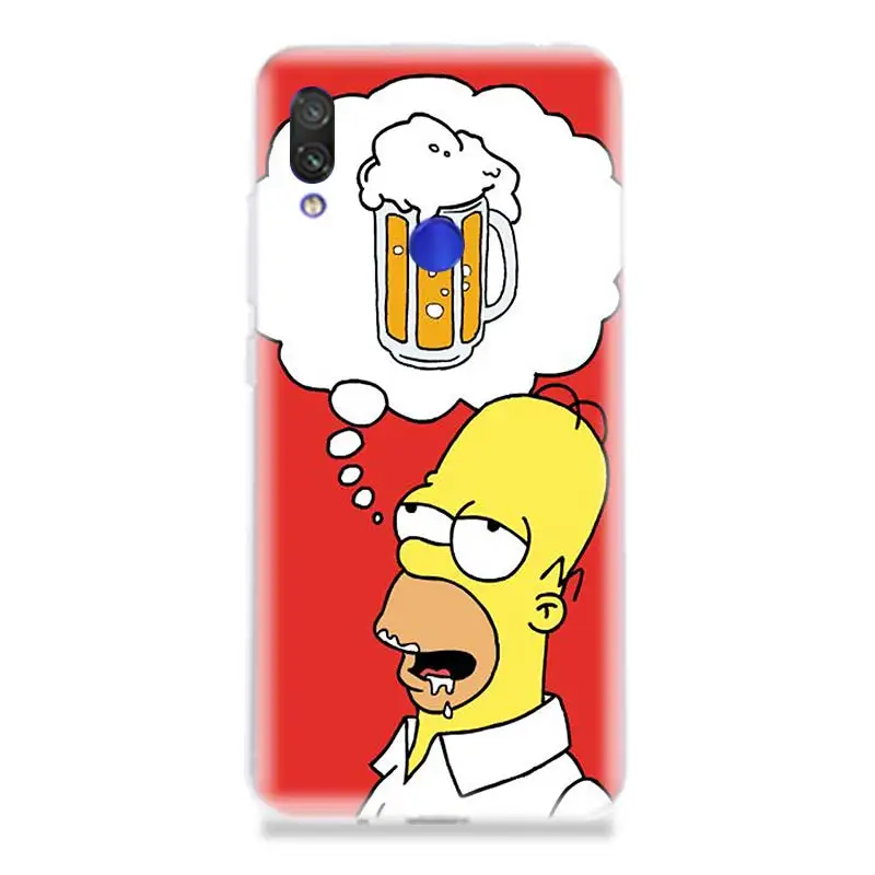 Забавный Homer J. Simpson Модный мягкий силиконовый чехол для телефона Xiaomi Redmi 4 4A 4X5 5A 6 6A 7